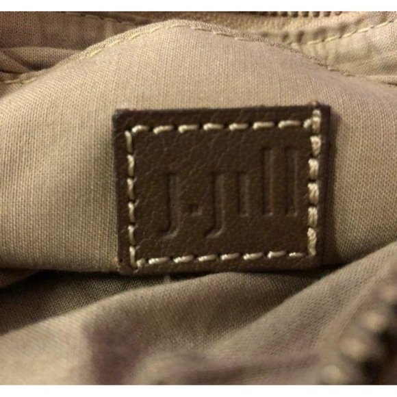 J Jill Wristlet Purse Used Jute Striped Small Casual - Picture 9 of 12